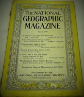 THE NATIONAL GEOGRAPHIC MAGAZINE JULY 1941 YILI AMERİKAN BASKI DERGİ