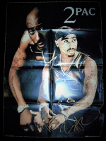 2 PAC TUPAC AMARU SHAKUR KONSER AFİŞ POSTER TANITIMINDA ASILARAK KULLANILMIŞDIR